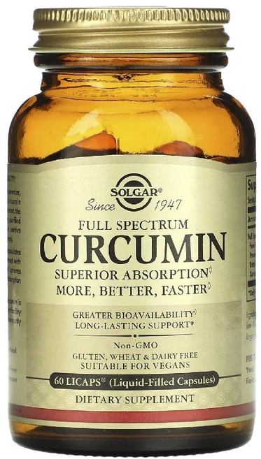 Felicewald Collaborating Partners 필리체발트 흡수UP 풀 스펙트럼 커큐민 터메릭 리좀 커큐미노이드 48mg 액체 충전 캡슐 솔가 60리캡, 60정, 1개 - 쿠팡