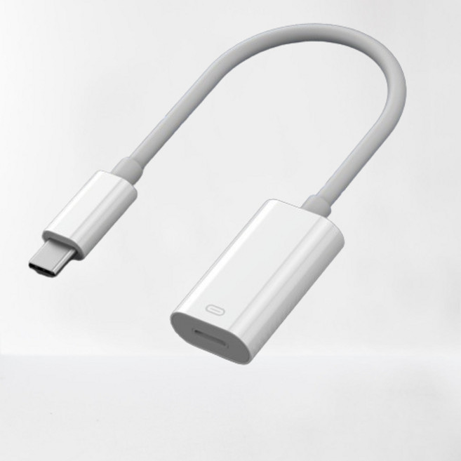 Type-C 轉 Lightning 轉接線 音訊轉接頭 閃充轉換器 全功能, 1個