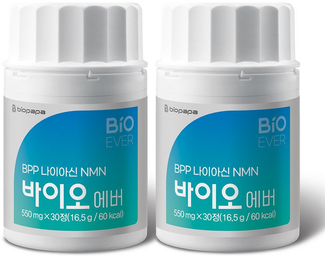 바이오파파 BPP 나이아신 NMN 바이오 에버, 2개, 30정