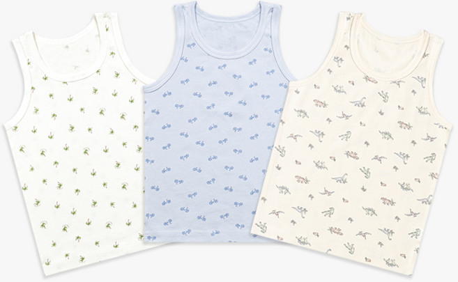 멜리스 국내생산 CM디노트리 남아 런닝 3매입 세트