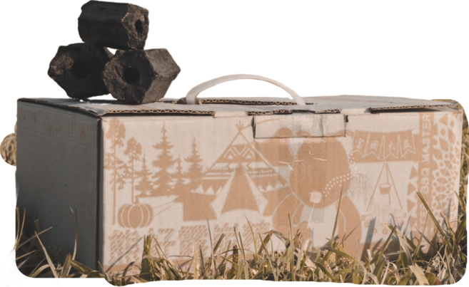 無煙環保炭精 居家烤肉露營專用木炭 耐燒不易爆火, 1個