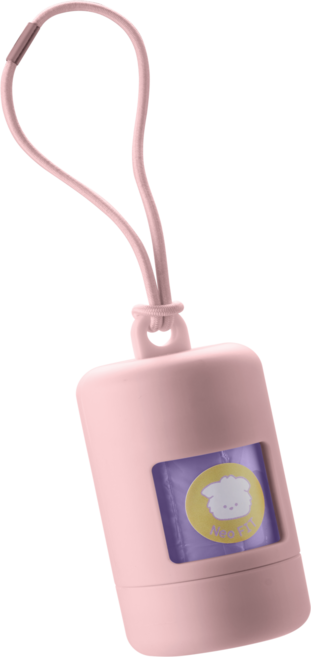 네오핏 강아지 레츠고 풉백 15p + 케이스 세트, 파스텔핑크, 15개입, 1세트