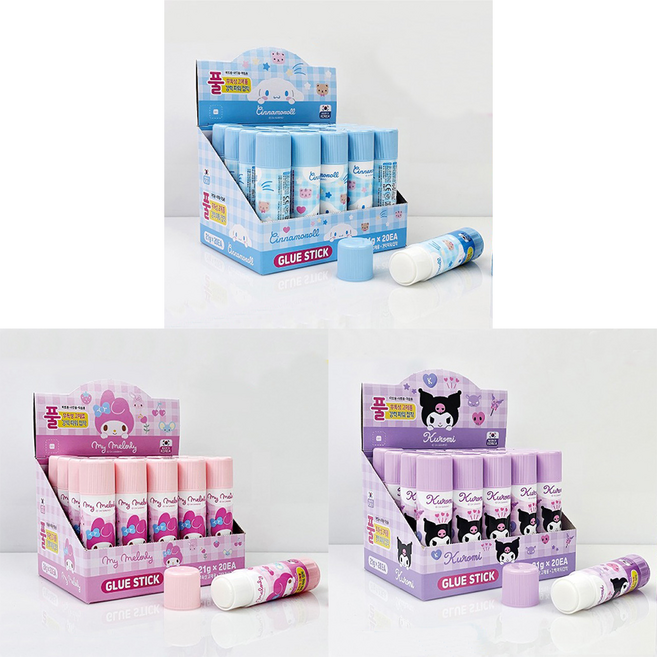 산리오 캐릭터 딱풀, 시나모롤, 1개, 21g