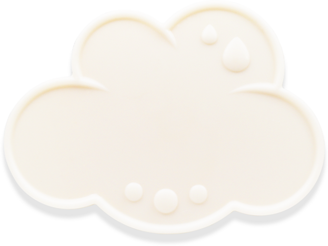 꼬꼬노리 국산 열탕소독 쿠비 플랫 아기 실리콘 치발기 모빌 유모차 아기체육관 호환, 구름, 1개