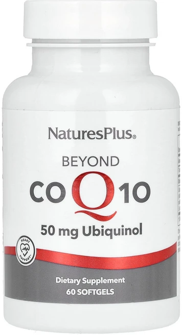 NaturesPlus Beyond CoQ10 유비퀴놀 50mg 소프트젤 60정 NaturesPlus (네이처스플러스), 1개 - 쿠팡