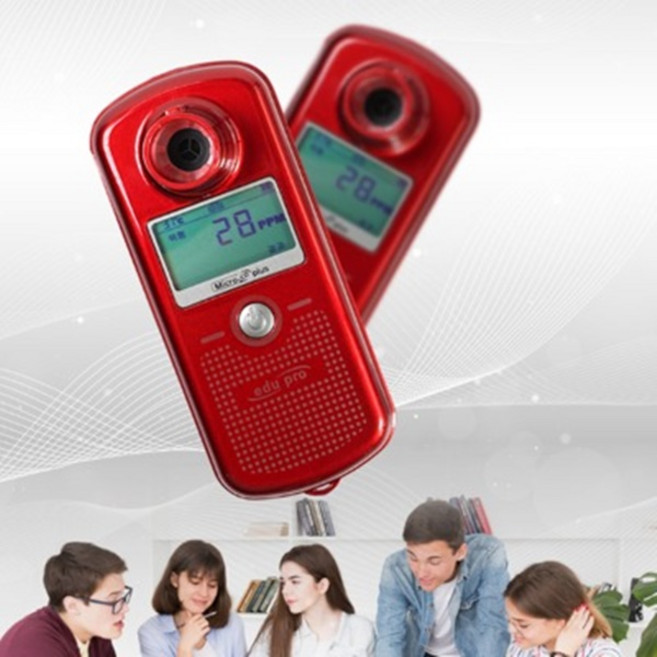 Micro Co Plus edu PRO 일산화탄소 니코틴 흡연측정기 마이크로코 플러스 흡연검사기+향균아답터일체형 마우스피스 100개, 1개, 1세트