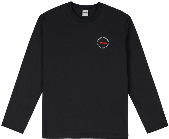윌슨 코튼 긴팔티 써클 CRCL 7647 블랙 봄 가을 라운드 티셔츠