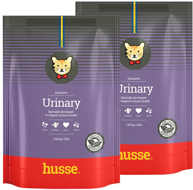 후새 캣 유리너리 요로결석 방광염 방광질환 예방 크랜베리 인도어 고양이사료, 1.36kg, 2개