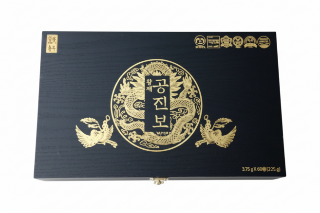 [정품] 훤우 황제 공진보 3.75g x 60환 고급쇼핑백 국내최초 꽃송이버섯 함유 녹용 침향환 추석 명절 부모님 건강, 1개