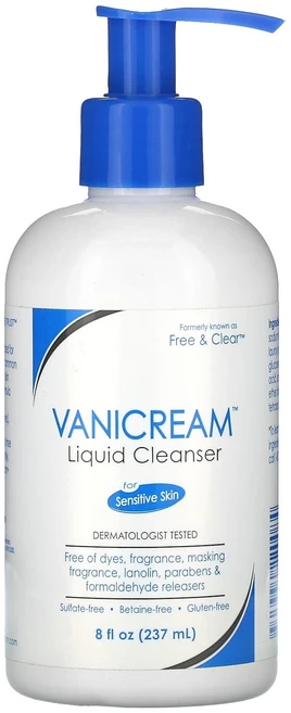 바니크림 액상 클렌저 민감성 피부용 무향 237ml (8 fl oz) VNC-22008 - 쿠팡
