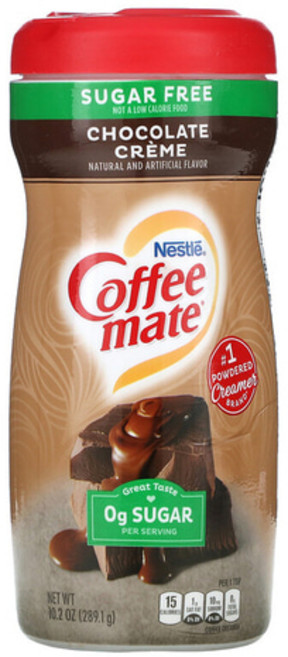 네슬레 커피메이트 파우더 커피 크리머 슈가 프리 무설탕 초콜릿 크림 289g, 1개, 1개입