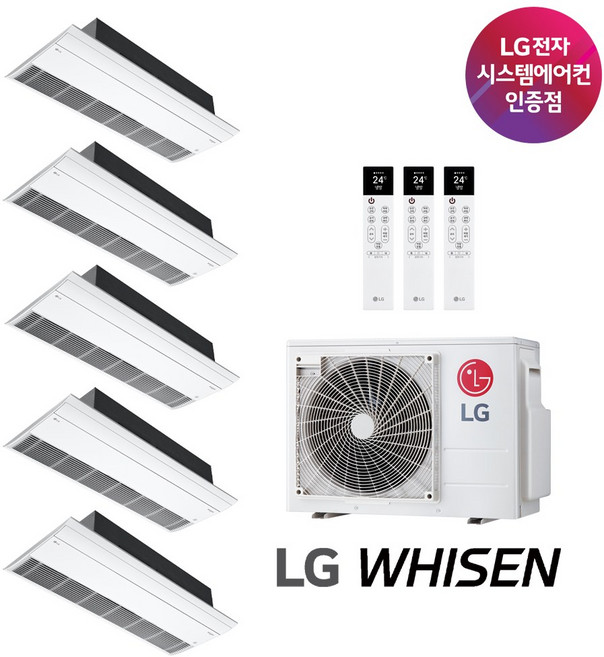 LG 휘센 시스템에어컨 프리미엄 신형 아파트 가정용 공실설치 (설치비별도), 5대 설치 (5마력/18+8+6+5+5평), 매립배관형