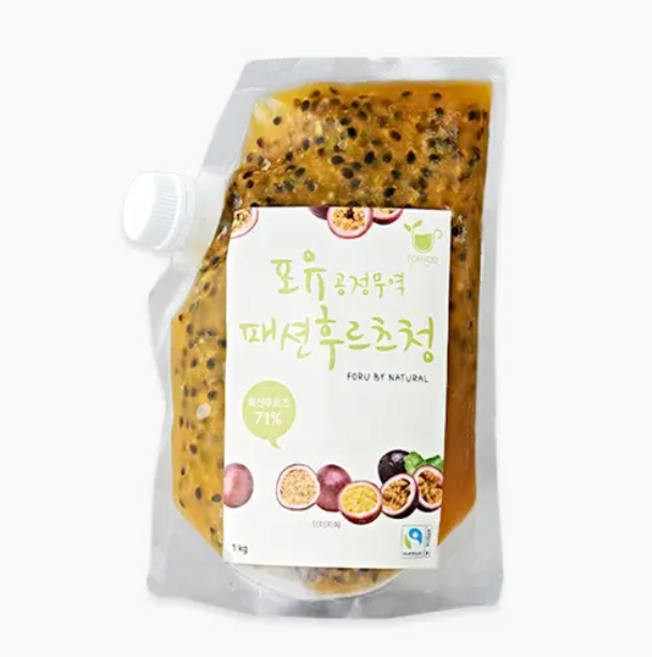 포유 냉동 패션후르츠청 아이스박스+드라이아이스포함, 1개, 1kg
