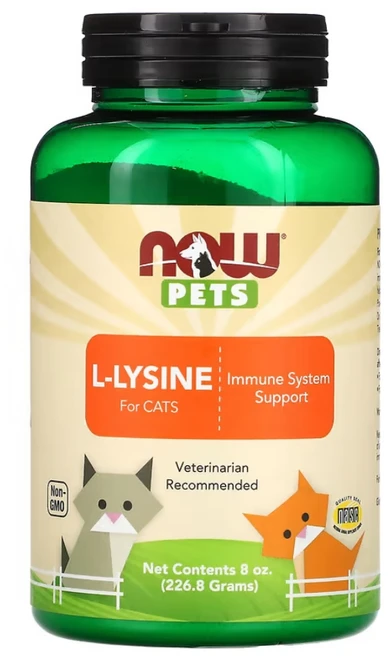 나우푸드 고양이 영양제 면역 호흡 L 라이신 227g 반려묘 - 쿠팡