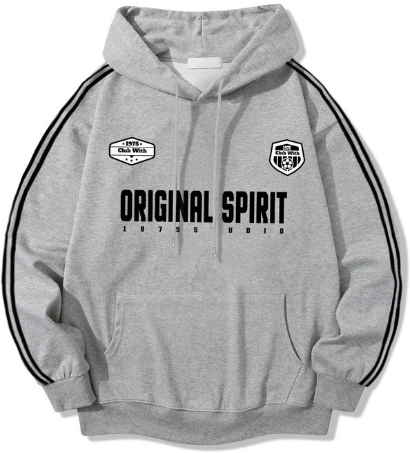 일루소 기모 소매 투라인 위드 스프릿 후드티