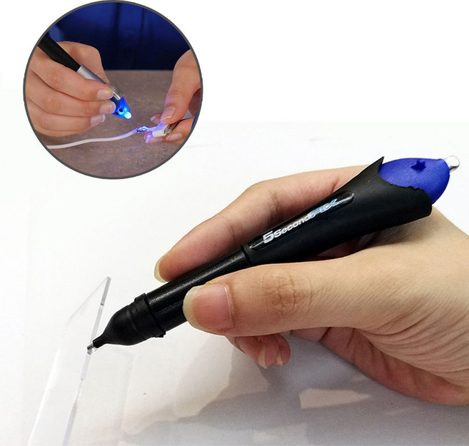 UV 접착제 본드 순간접착제 LED 경화펜 만능접착제 본드 목재 철제 플라스틱 유리 S466, 단품