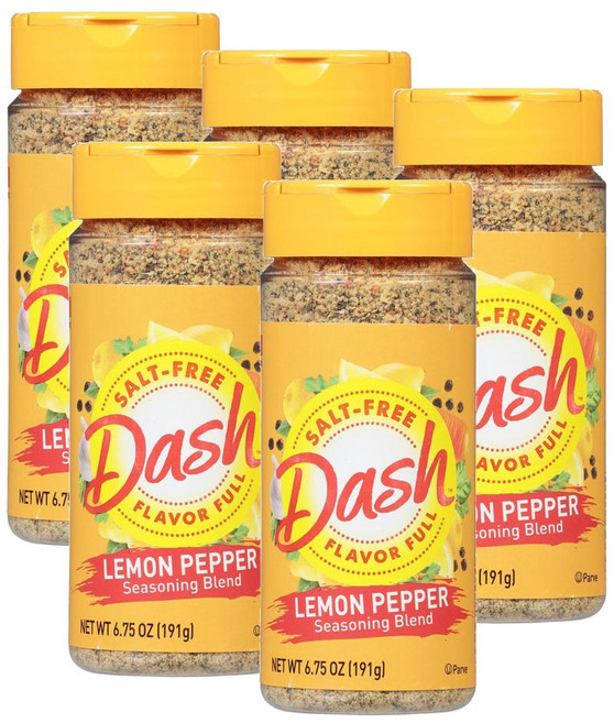 대쉬 레몬 페퍼 시즈닝 블렌드 솔트-프리 Dash Lemon Pepper Seasoning, 191g, 5개