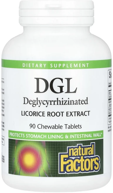 Natural Factors DGL 글리시리진을 제거한 감초뿌리 추출물 츄어블 정 90정, Natural Factors DGL 글리시..., 1개 - 쿠팡