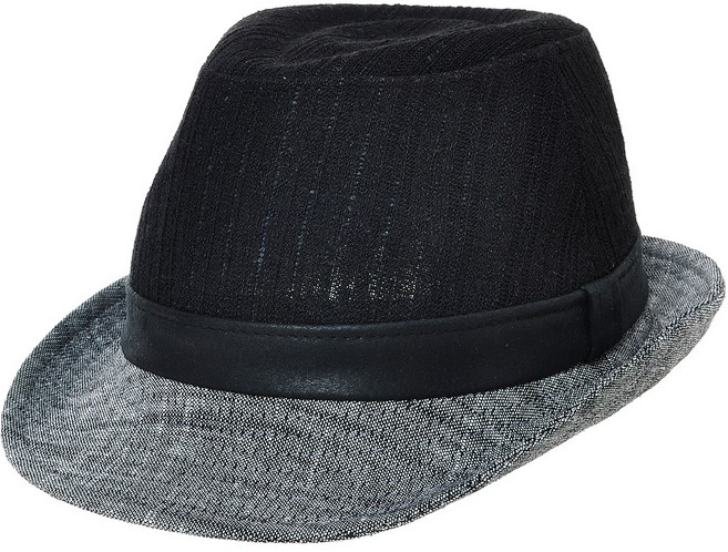 BMF014.배색챙 니트 남자 페도라 중절모 봄 여름 중년 외출 신사 모자