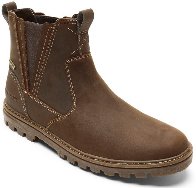 Rockport 남성용 Weather Or Not Chelsea첼시 부츠 새로운 탠 가죽/스웨이드 넓은 발볼 7.5 305190 7573044803
