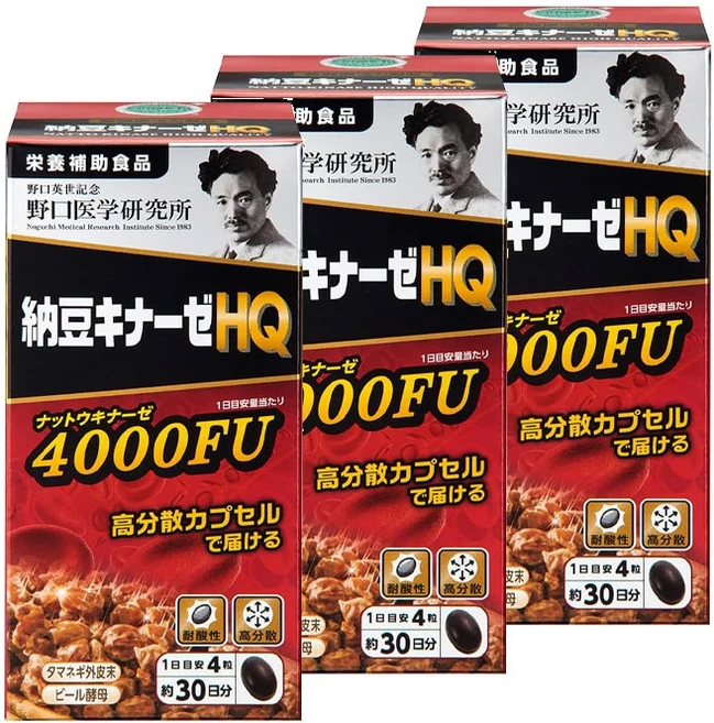 노구치 나토키나제 프리미엄 4000FU 3세트, 120정, 3개 - 쿠팡