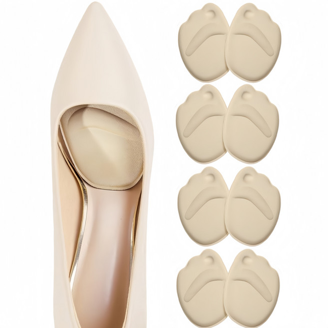 쓸리보 여성 신발 깔창 신발클대 앞꿈치 쿠션 패드 4종 세트, 4세트