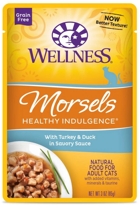 웰니스 캣 헬시 인덜전스 머셀 파우치 85gX6개, 6개, 85g, 오리 + 칠면조 - 쿠팡