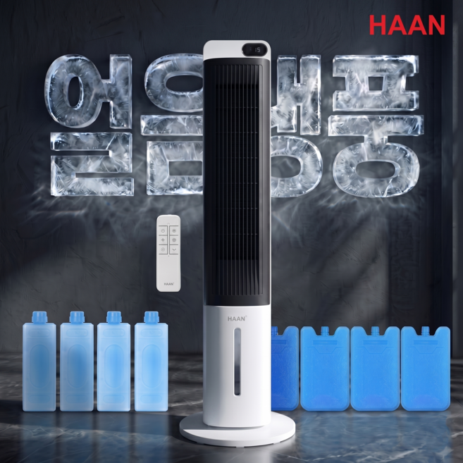 [26년형 AI냉풍건조]한경희 가정용 냉풍기 1위 초저소음 업소용 에어쿨러 대용량 실외기 없는 이동식 에어컨, 화이트블랙