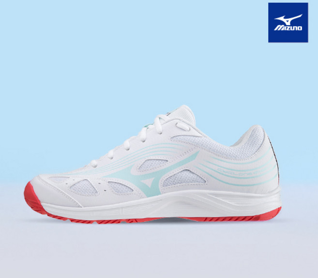 미즈노 사이클론스피드 2 화이트민트 V1GA218010 배드민턴화 배구화 탁구화 핸드볼화 스쿼시화 인도어화 체대입시화