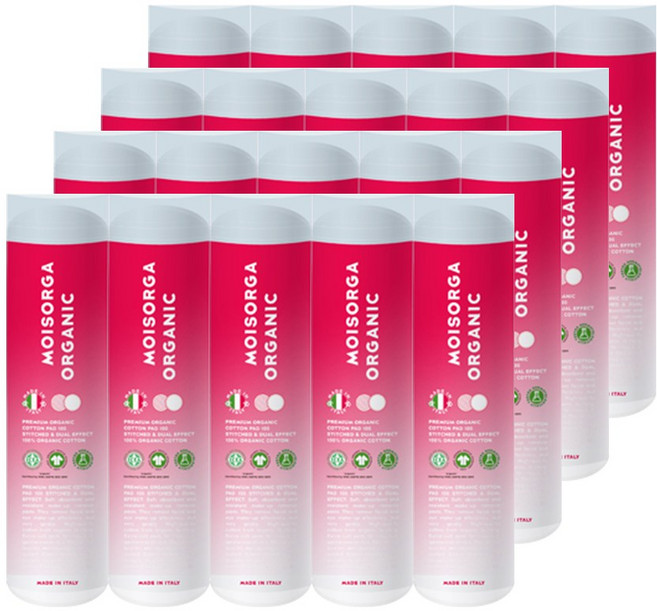 모이스올가 프리미엄 유기농 화장솜, 100매입, 20개