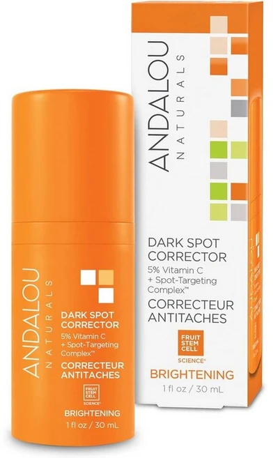 Andalou 안달루 다크 스팟 코렉터 브라이트닝 페이스 세럼+비타민 C, 1개, 30ml - 쿠팡