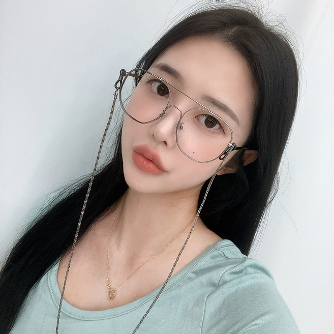 VANANA2 고급 블랙 체인안경줄 2개