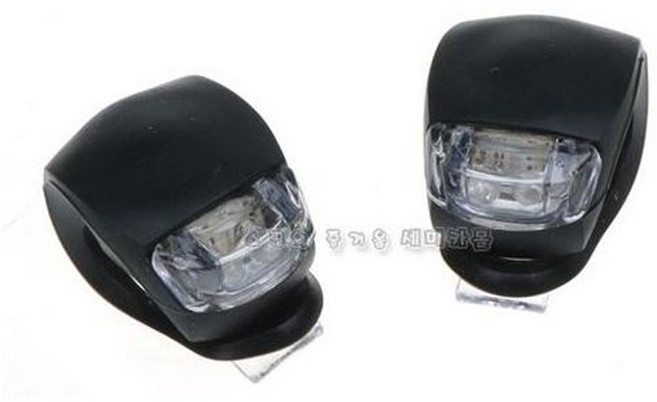 SMC 실리콘 LED 자전거라이트 킥보드 유모차 후미등, 01. 실리콘 라이트(2P)