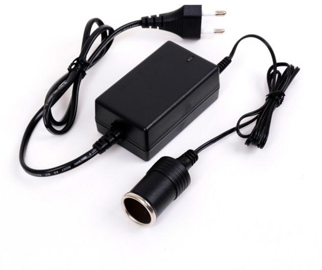 (프라임디렉트) 아답터 220V / 12V 2.5A (시거잭) 전원 케이블 일체형 (비닐포장), 1개