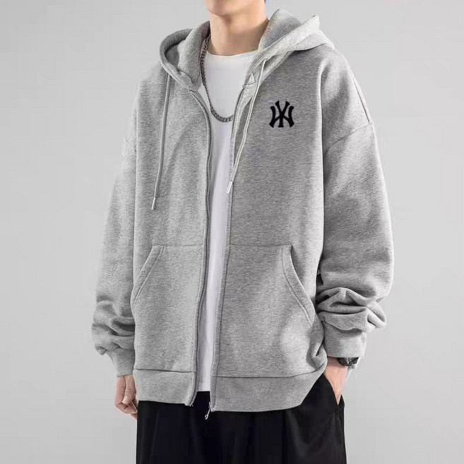NY 뉴욕 양키즈 기모 무기모 2종 후드집업 후드티 남여공용 빅사이즈 캐주얼 후드티 2XL 데일리룩 kmh