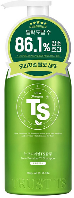 3위 - TS 뉴프리미엄 탈모증상완화 샴푸, 500g, 1개