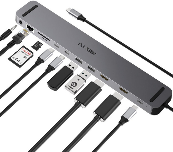 도카우 C타입 11in1 멀티허브 도킹스테이션 1371DS-8K, 기본, 1개