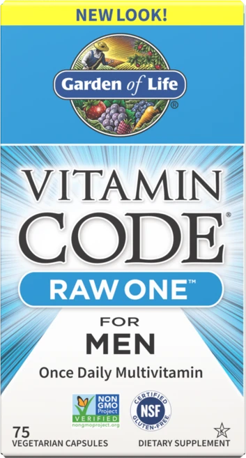 [미국정품직구상품] 가든오브라이프 비타민 코드 RAW ONE 원데일리 남성 멀티비타민 75정, 1개 - 쿠팡
