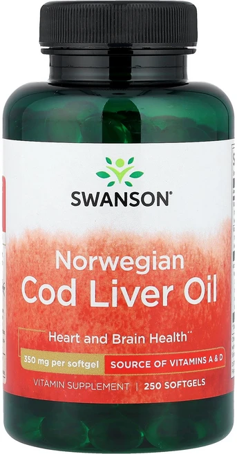 스완슨 대구 간유 350mg 250소프트젤, 1개, 250정 - 쿠팡