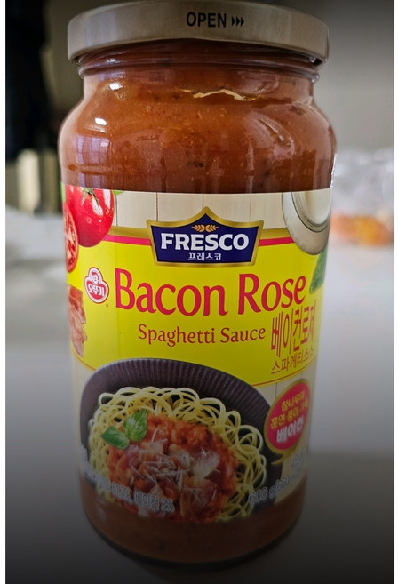 프레스코 베이컨로제 스파게티 소스, 600g, 7개