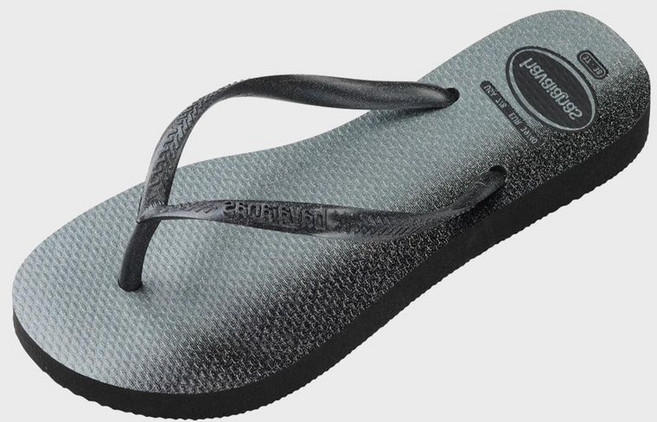 하바이아나스 HAVAIANAS 슬림 글로스 플립플랍 BlackBlack