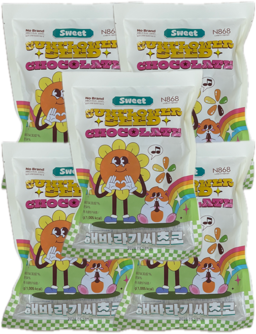 노브랜드 해바라기씨초코 200g, 5개