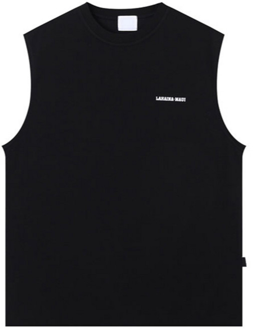 OPB 鯨魚海浪寬肩背心 無袖上衣 20支純棉 夏日度假風