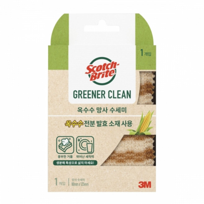 스카치브라이트 옥수수 망사 수세미, 1개입, 1개