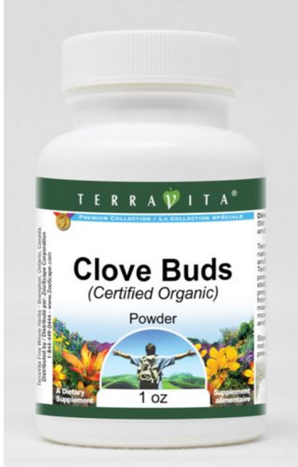 정향 봉오리 (유기농 인증) 가루 (28.3g ZIN: 517621) Clove Buds (Certified Organic) Powder (1 oz ZIN: 517621), 1, 1개, 28.3g