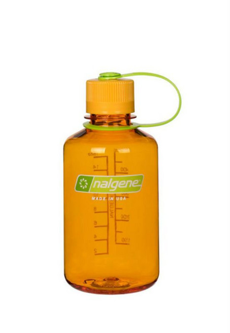 nalgene 500ml 窄口水壺 登山戶外運動耐熱 柑橘色 2020-1316, 1個
