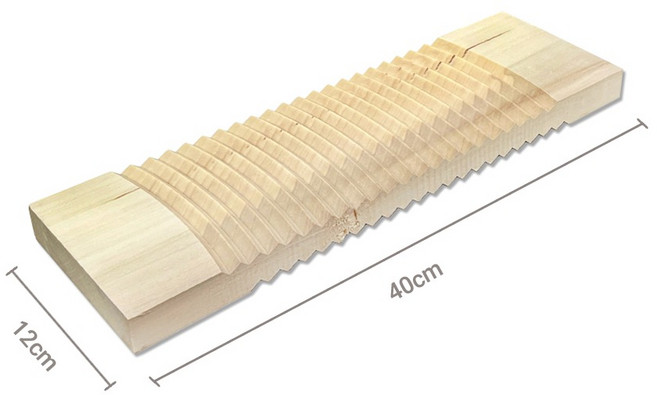 12 x 40cm 나무 빨래판 ( 애벌 양말 속옷 세면대 싱크대 손빨래 전통 손세탁 다용도 원목 발지압 세탁용품 전통체험 민속용품 )
