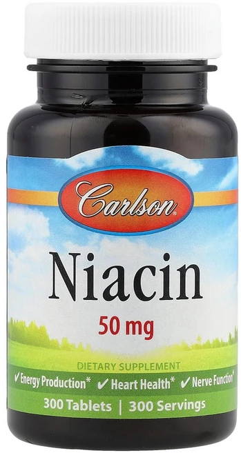 칼슨랩스 나이아신 50mg 300정, 1개, 1개 - 쿠팡