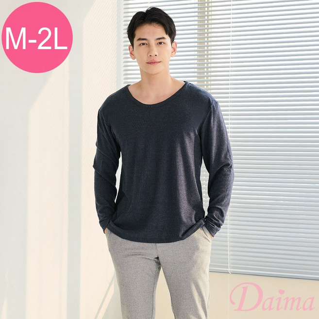 Daima黛瑪 M-XXL 圓領-三色可選-陽離子厚暖絨保暖衣2660