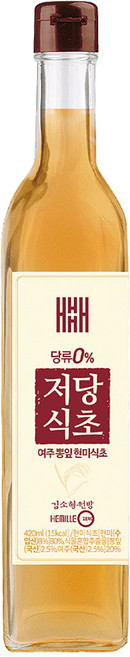 헤밀레 김소형 원장 발효 저당 식초 초산 5%, 1개, 420ml